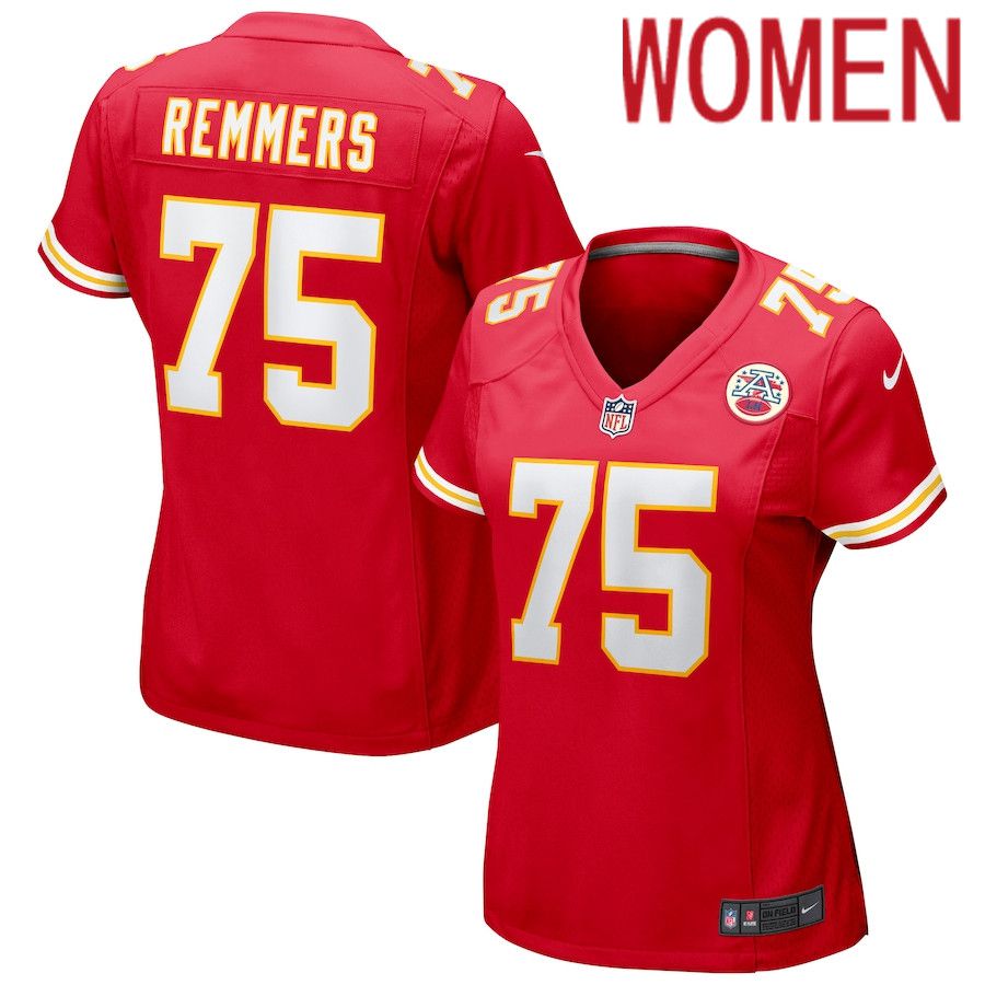 Women Kansas City Chiefs #75 Mike Remmers Nike Red Game NFL Jersey